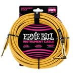 Ernie Ball P06070 Braided Instrument Cable 25' Gold